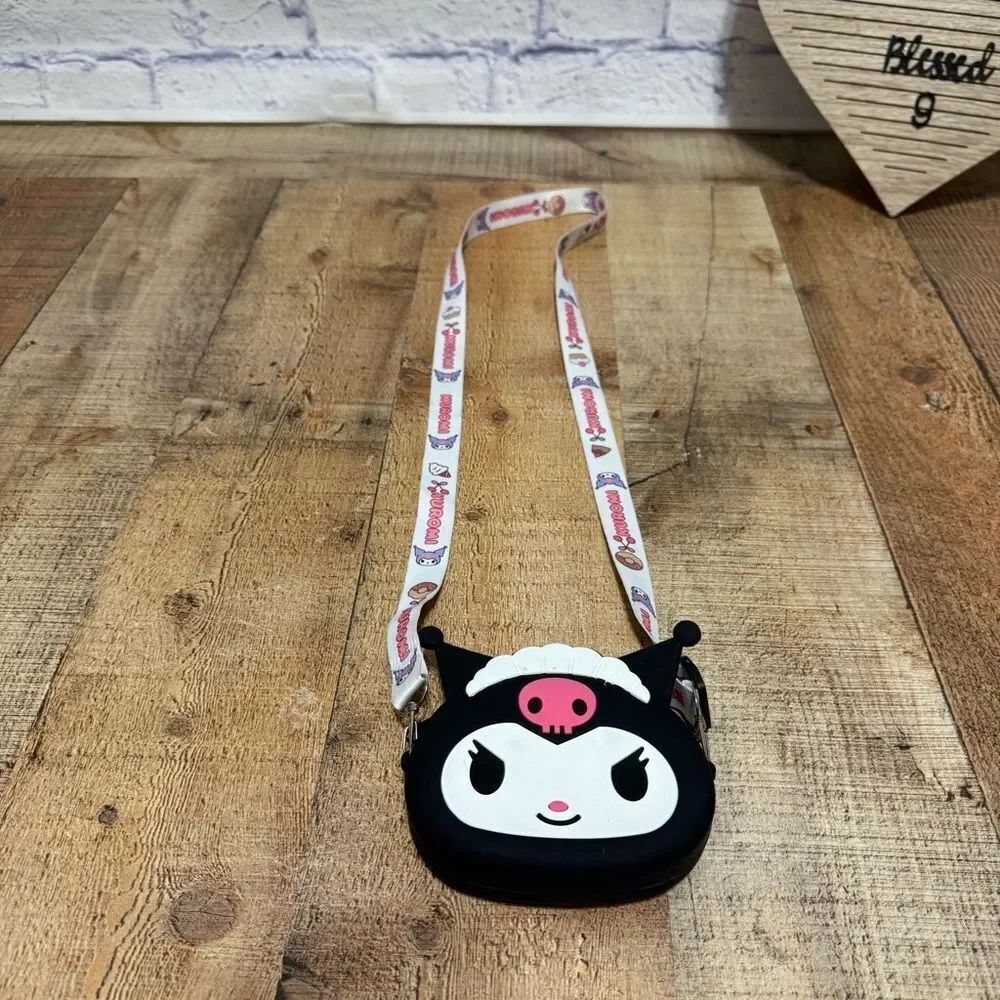 kuromi silicone crossbody bag